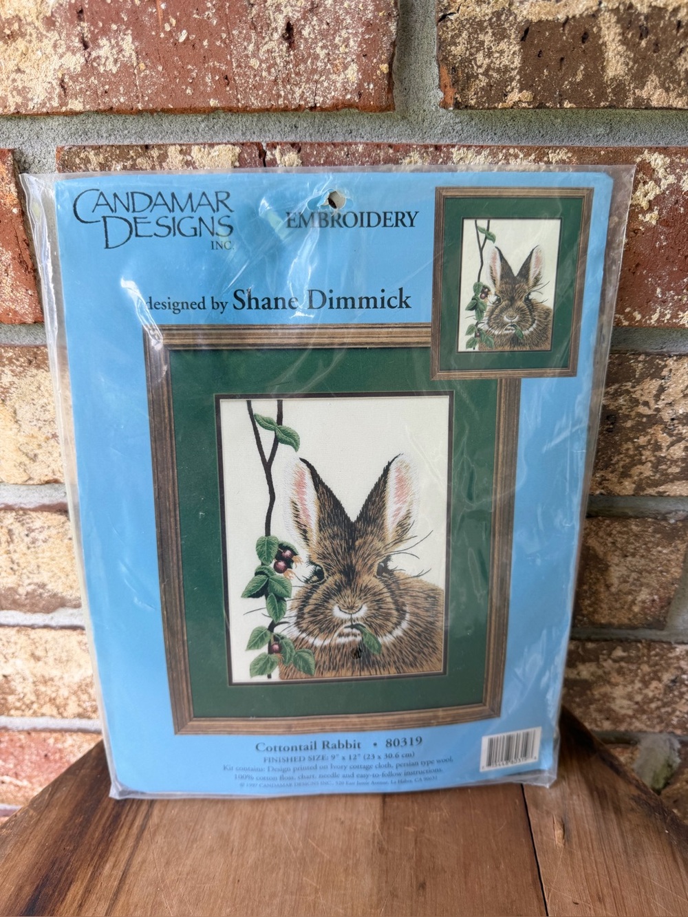 Vintage Candamar Designs "Cottontail Rabbit" Embroidery Kit (No. 80319) MIP